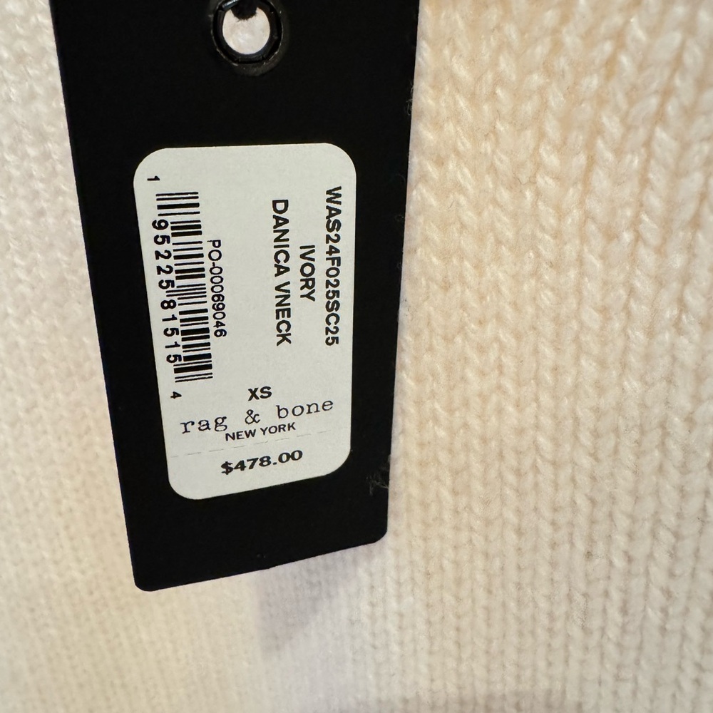 NWT Rag & bone Ivory Danica Sweater - Picture 4 of 6
